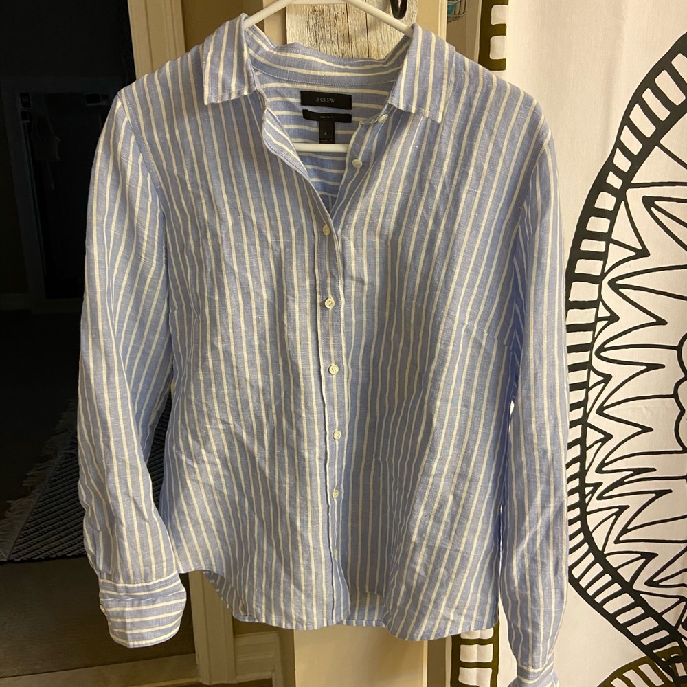 JCrew Striped Button Up - Picture 2 of 5